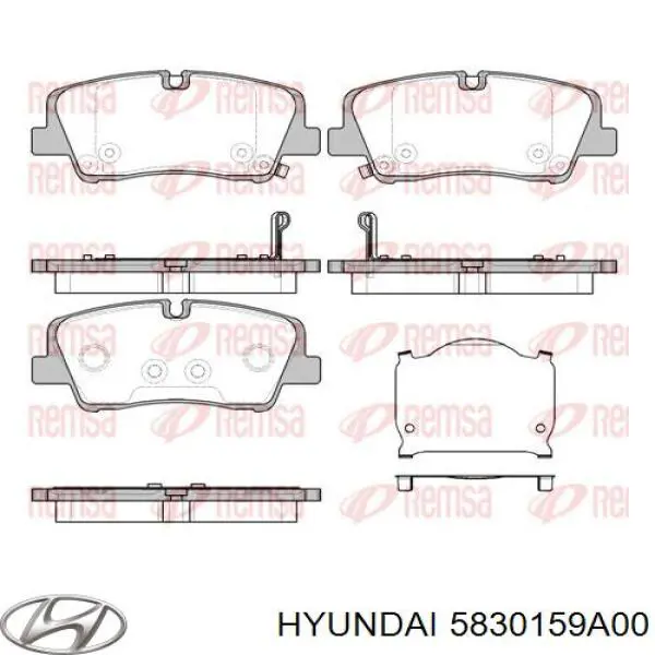 5830159A00 Hyundai/Kia Колодки тормозные дисковые комплект