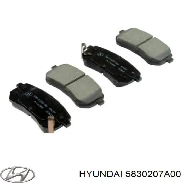 Задние тормозные колодки 5830207A00 Hyundai/Kia