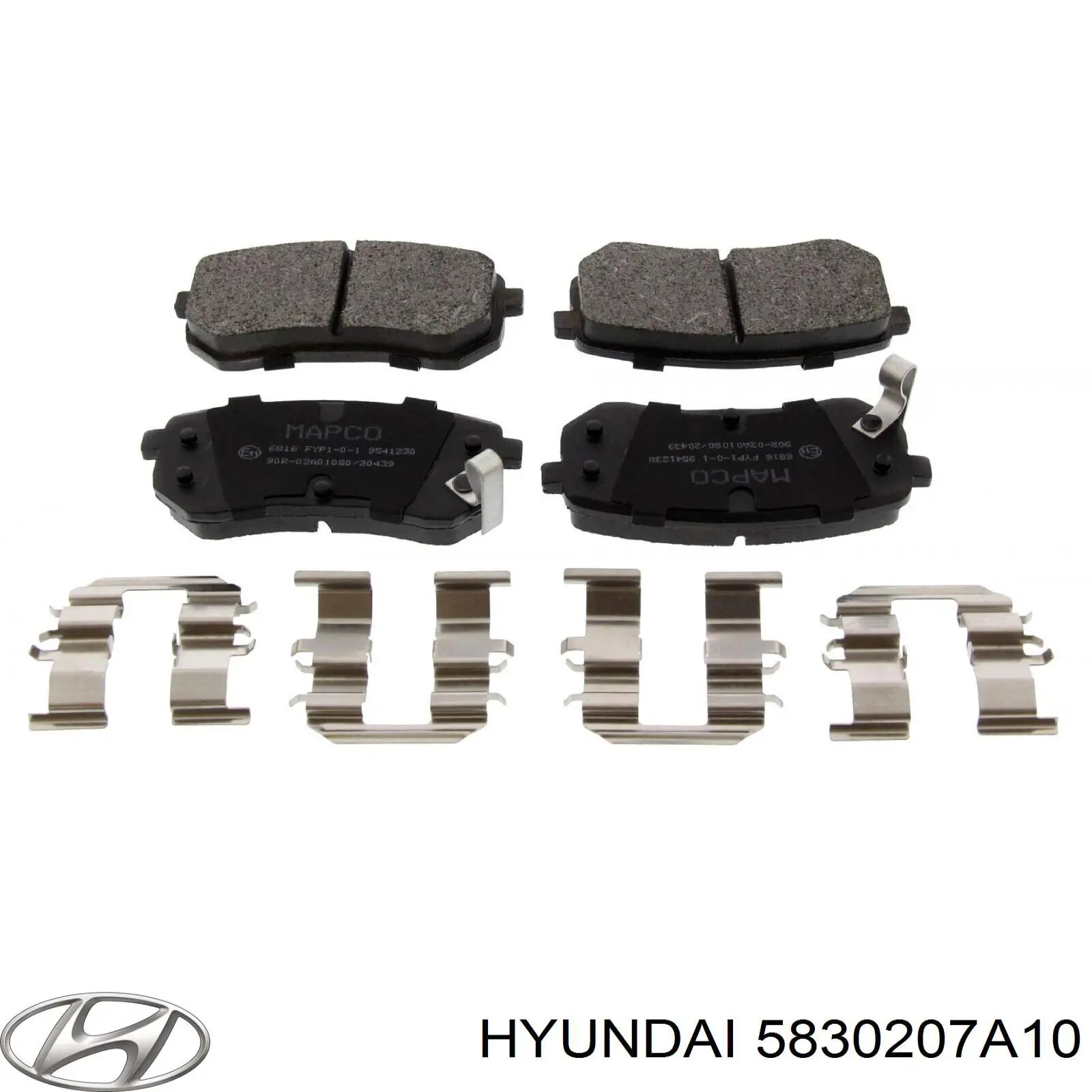 Колодки дисковые  Hyundai/Kia 5830207A10 цена, от 17.12 USD