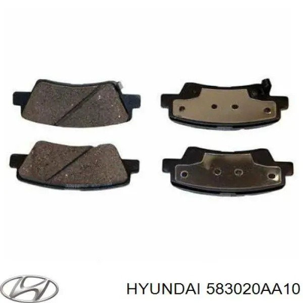 583020AA10 Hyundai/Kia колодки тормозные задние дисковые