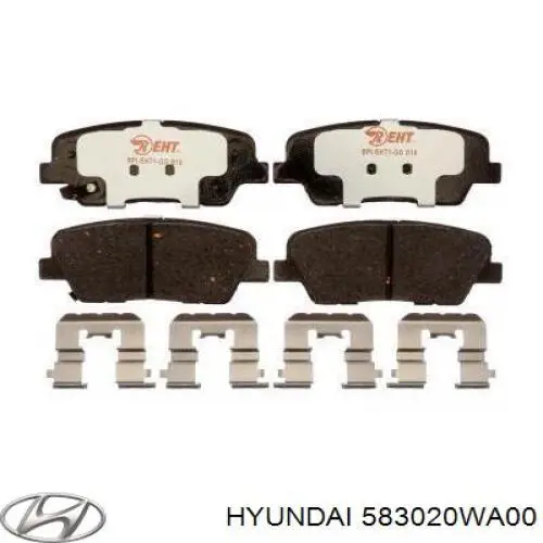 Задние тормозные колодки 583020WA00 Hyundai/Kia