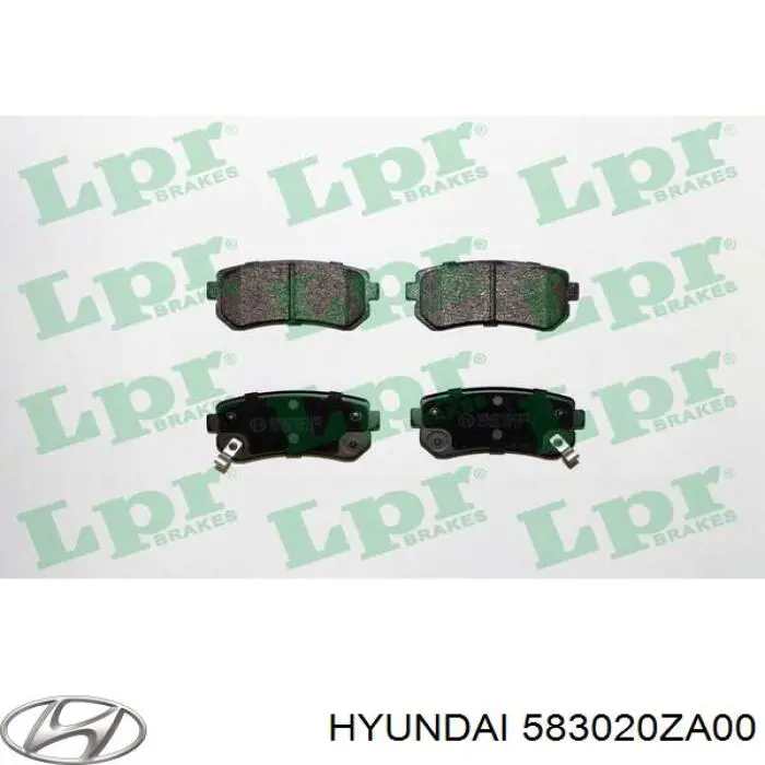 Купить 583020ZA00 Hyundai/Kia Колодки тормозные задние, дисковые