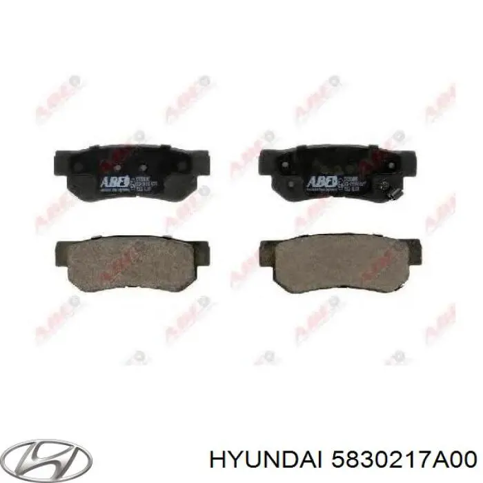 5830217A00 Hyundai/Kia колодки тормозные задние дисковые