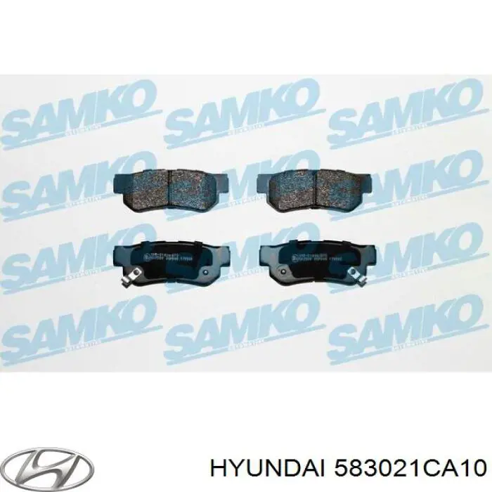 Купить 583021CA10 Hyundai/Kia Колодки тормозные задние, дисковые