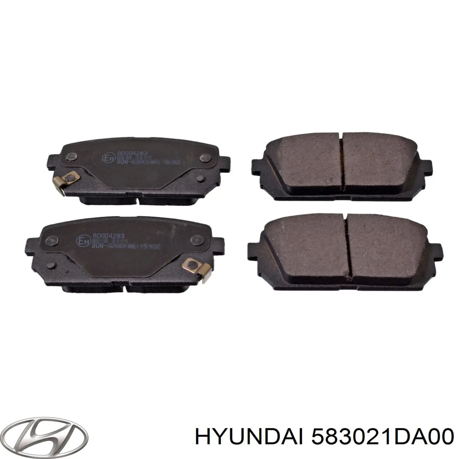 Задние тормозные колодки 583021DA00 Hyundai/Kia