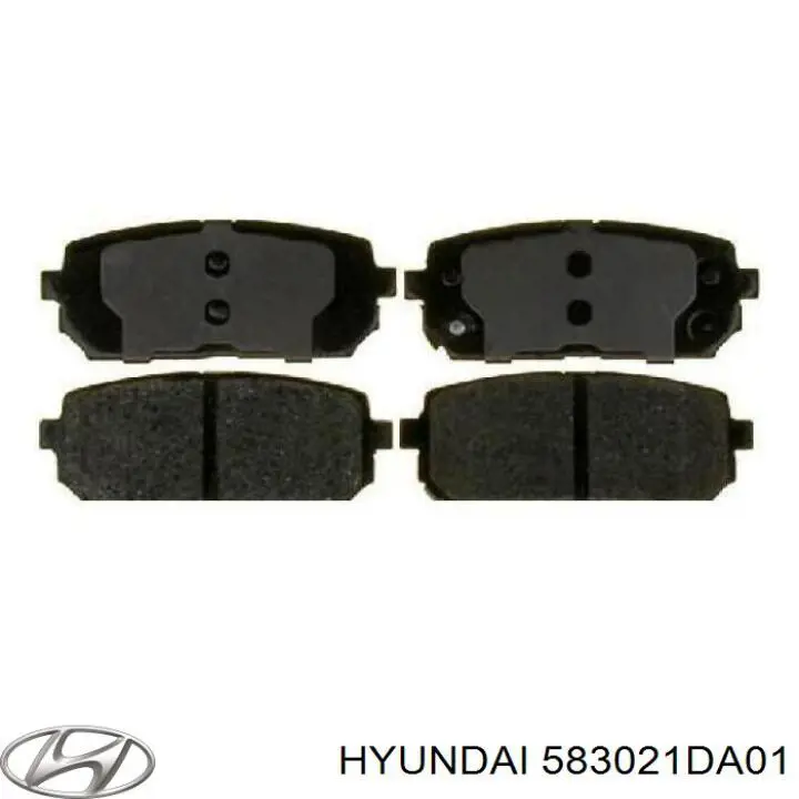 583021DA01 Hyundai/Kia колодки тормозные задние дисковые