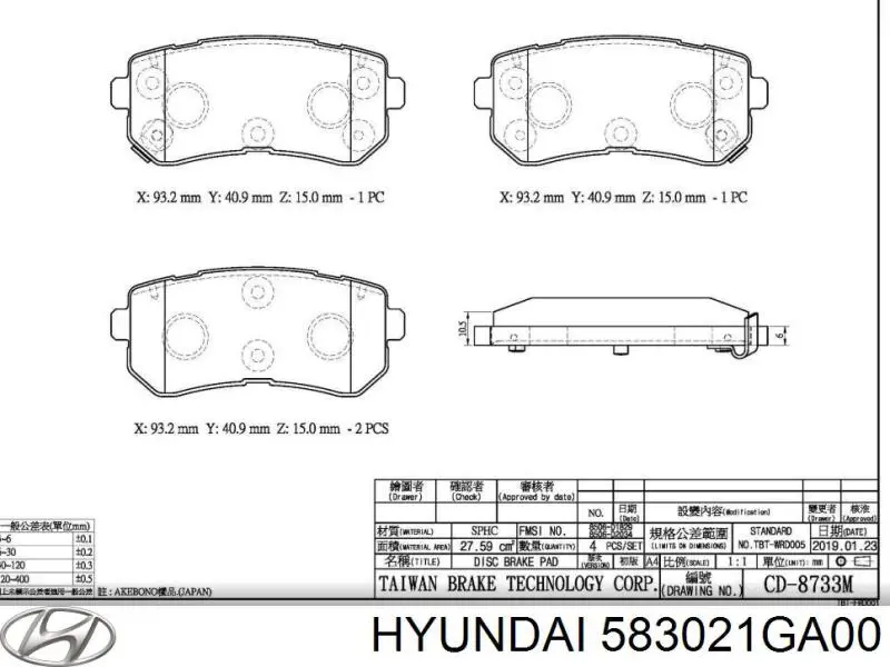 583021GA00 Hyundai/Kia