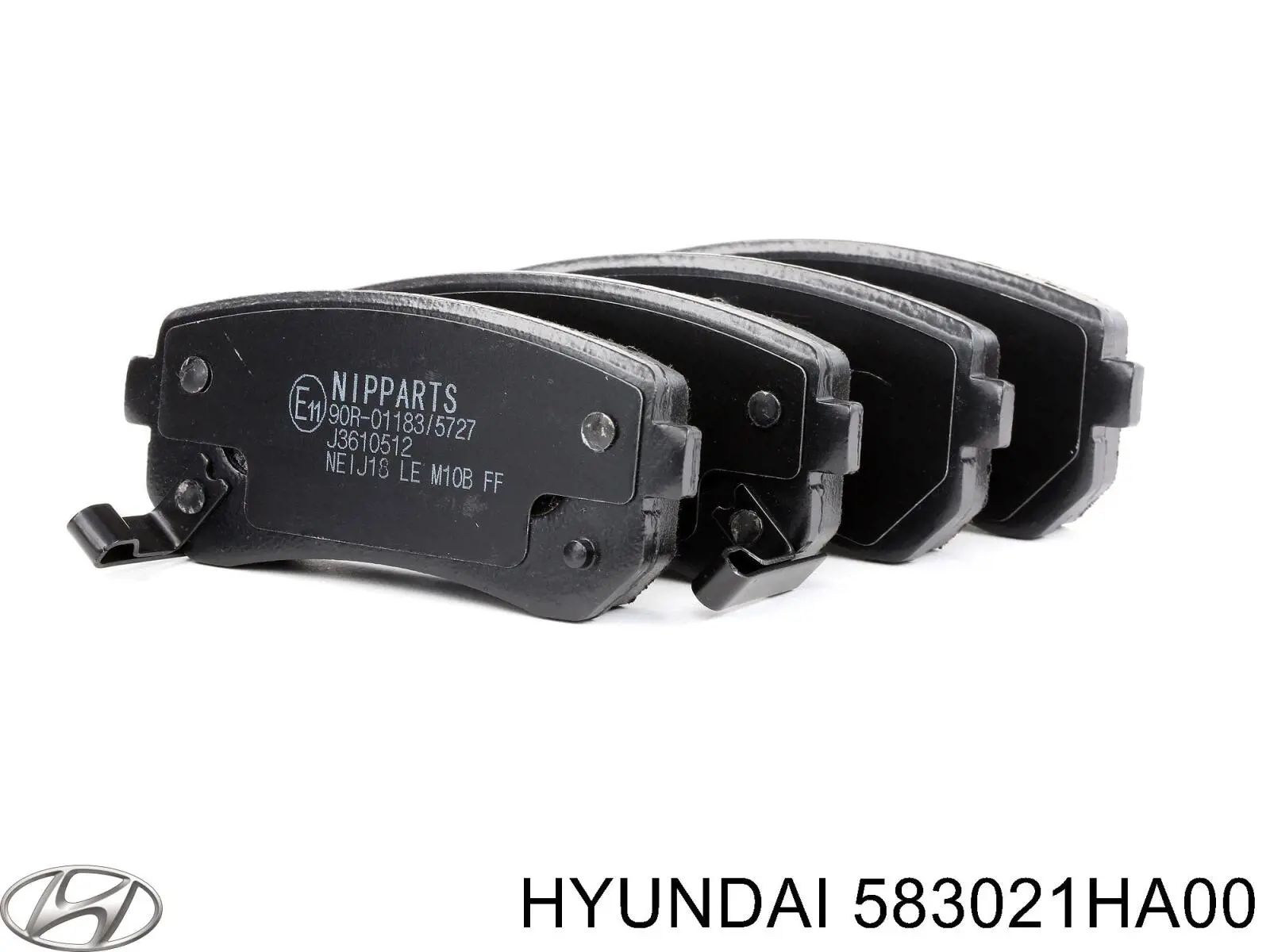 Задние тормозные колодки 583021HA00 Hyundai/Kia