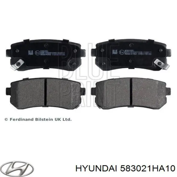 Задние тормозные колодки 583021HA10 Hyundai/Kia