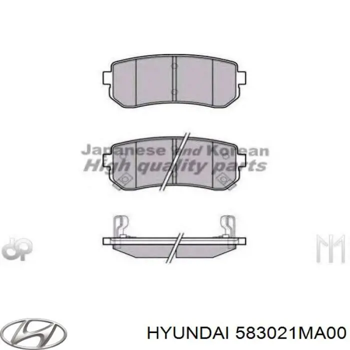 Колодки дисковые  Hyundai/Kia 583021MA00 цена, от 18.86 USD