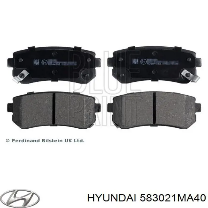 Задние тормозные колодки 583021MA40 Hyundai/Kia