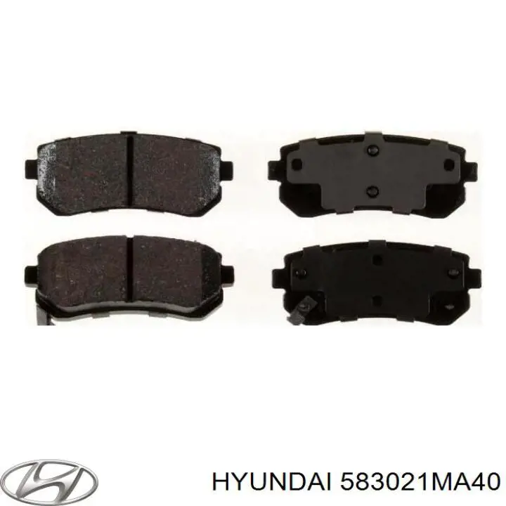 Задние тормозные колодки 583021MA40 Hyundai/Kia