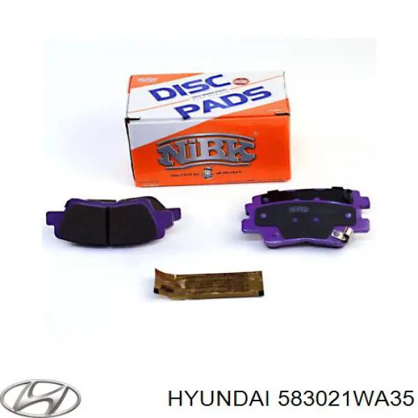 Задние дисковые колодки Hyundai/Kia 583021WA35
