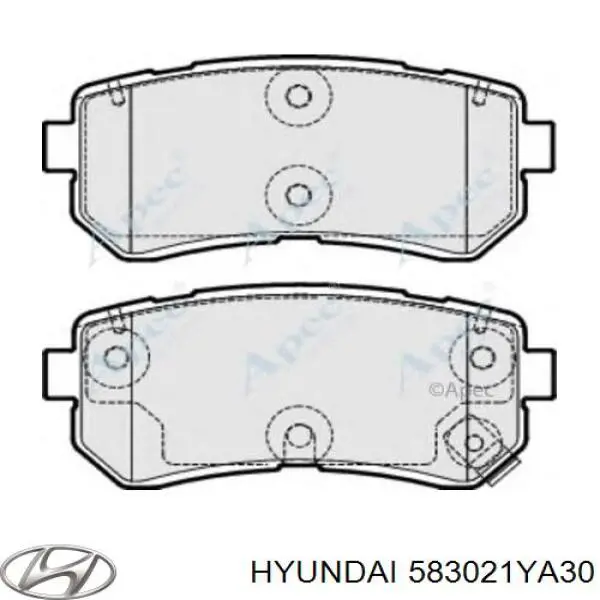 Задние тормозные колодки 583021YA30 Hyundai/Kia