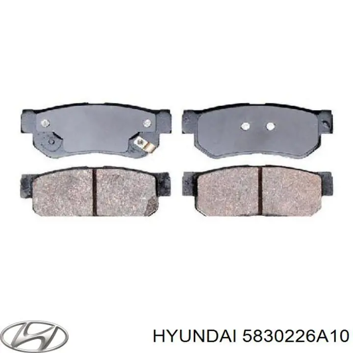 Задние тормозные колодки 5830226A10 Hyundai/Kia