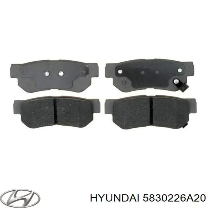 Задние тормозные колодки 5830226A20 Hyundai/Kia