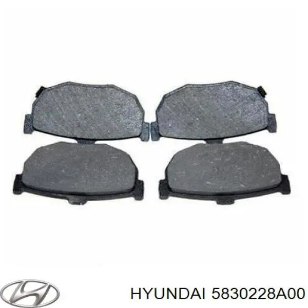 Задние тормозные колодки 5830228A00 Hyundai/Kia