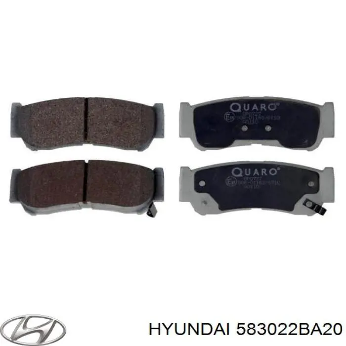 Колодки дисковые  Hyundai/Kia 583022BA20 цена, от 17.74 USD