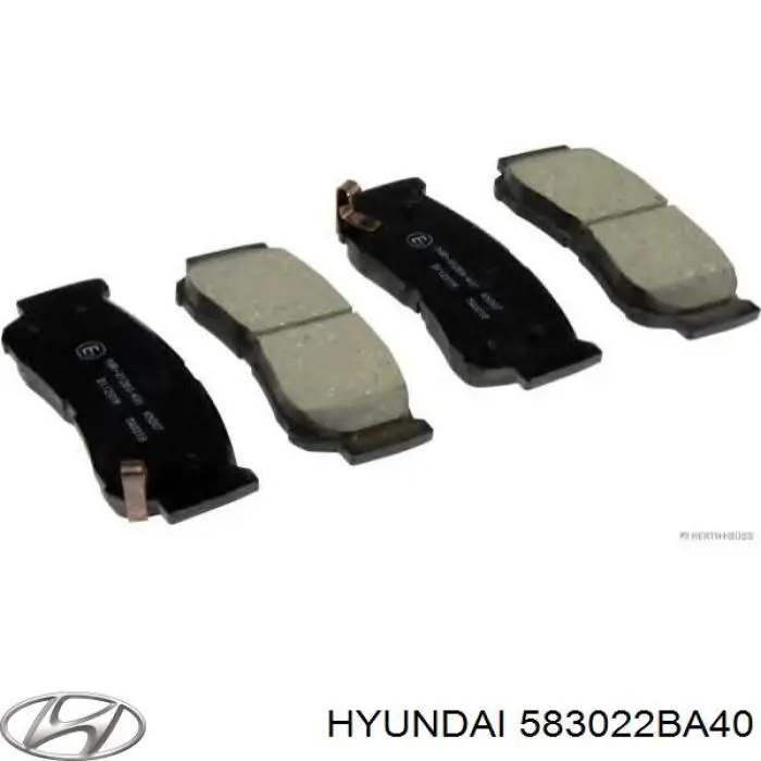 Колодки гальмові задні, дискові 583022BA40 Hyundai/Kia