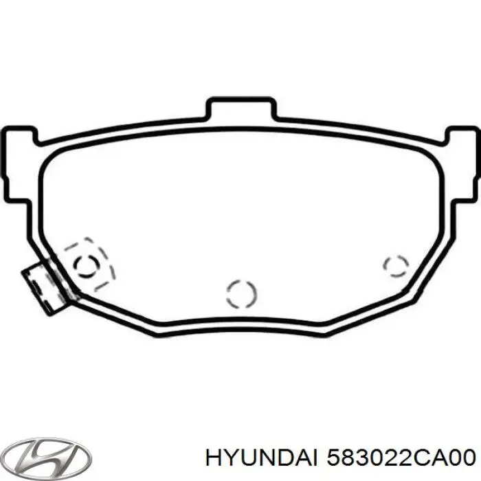 583022CA00 Hyundai/Kia Колодки тормозные дисковые комплект