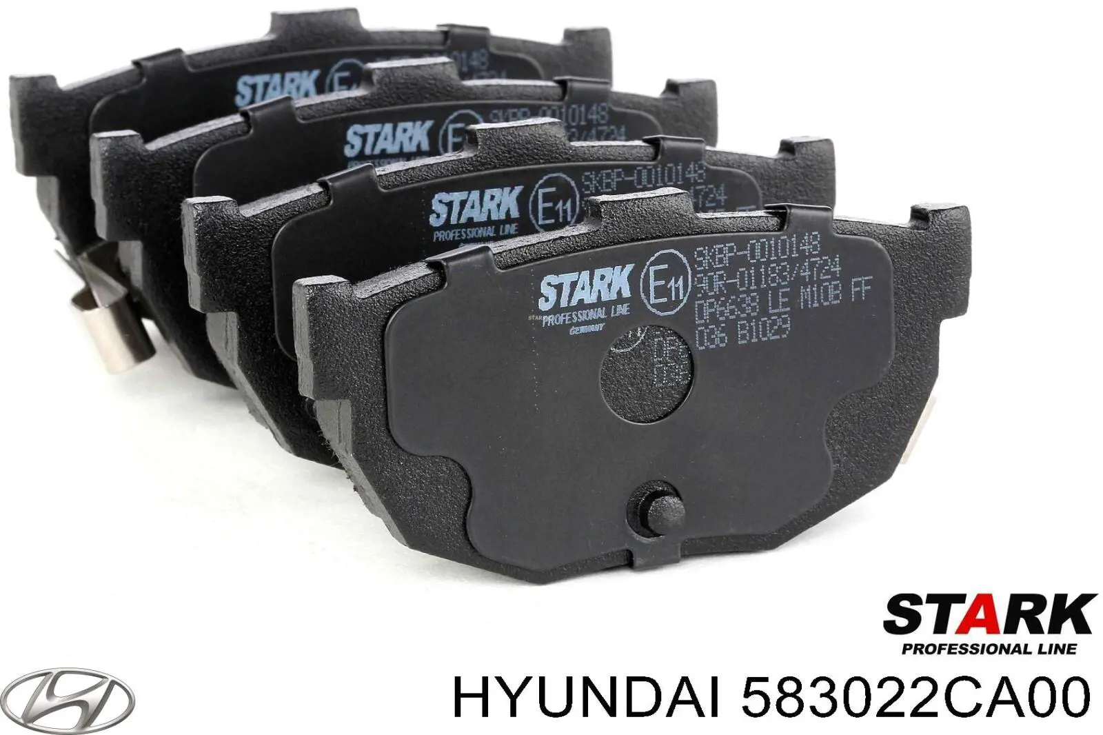 Задние дисковые колодки Hyundai/Kia 583022CA00