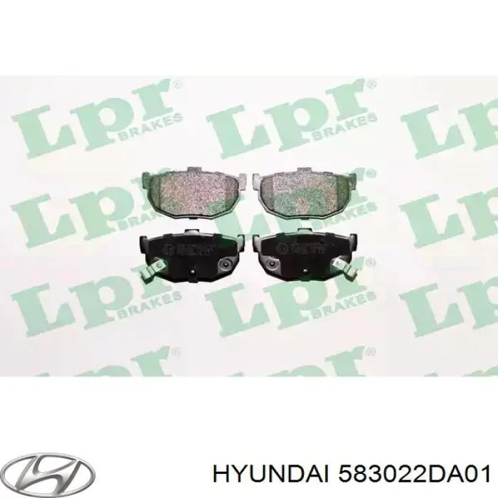 Колодки дисковые  Hyundai/Kia 583022DA01 цена, от 10.93 USD