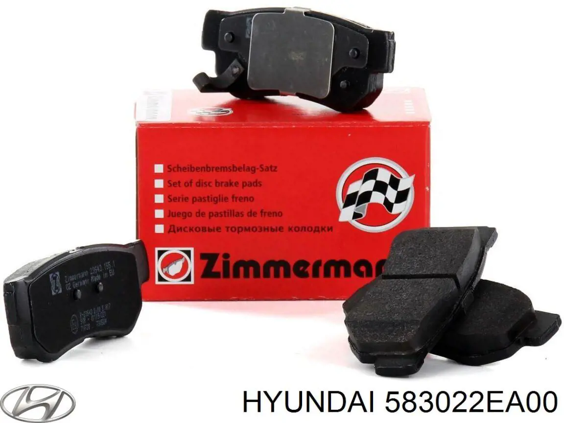 583022EA00 Hyundai/Kia Sapatas do freio traseiras de disco