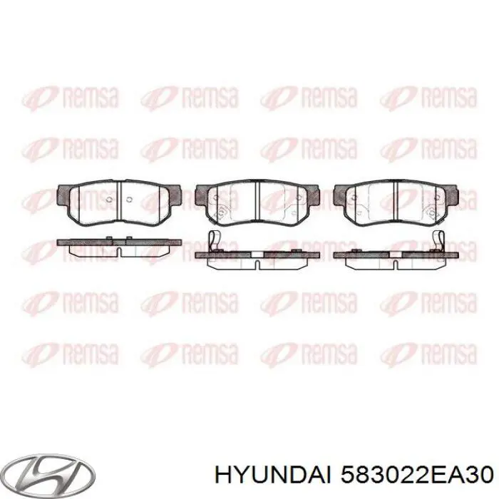 Колодки дисковые  Hyundai/Kia 583022EA30 цена, от 17.53 USD