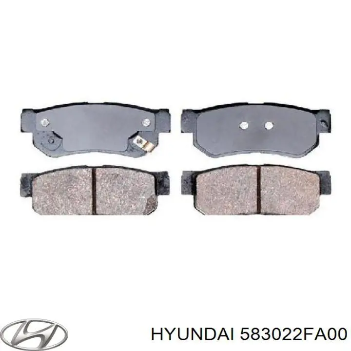 Купить 583022FA00 Hyundai/Kia Колодки тормозные задние, дисковые
