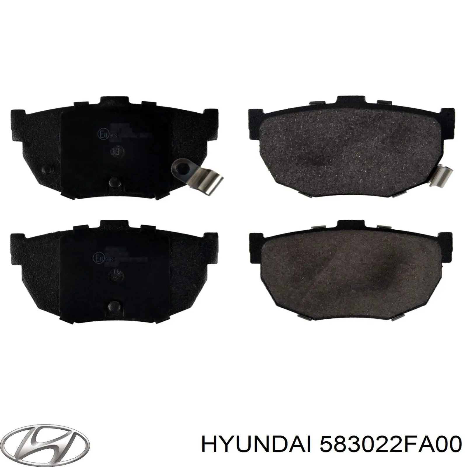 Задние дисковые колодки Hyundai/Kia 583022FA00