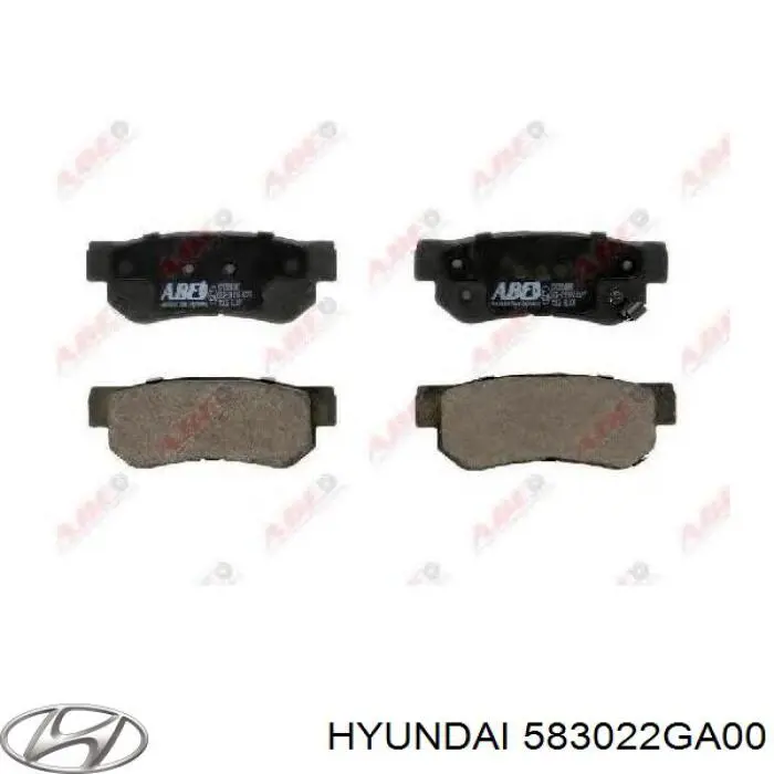 583022GA00 Hyundai/Kia колодки тормозные задние дисковые