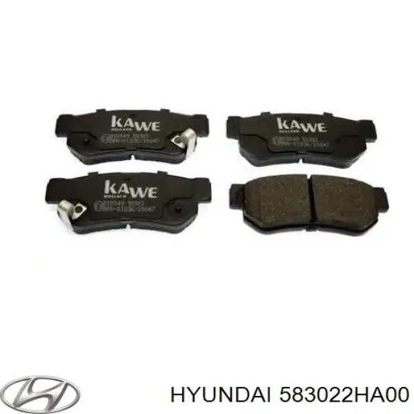 583022HA00 Hyundai/Kia колодки тормозные задние дисковые