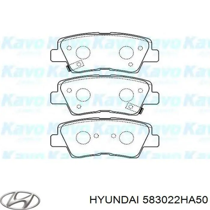 583022HA50 Hyundai/Kia колодки тормозные задние дисковые