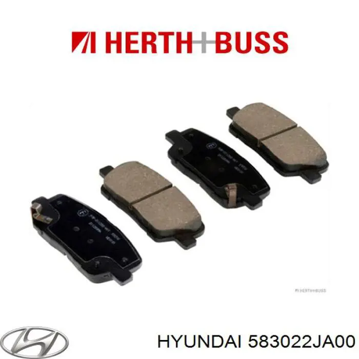 Задние дисковые колодки Hyundai/Kia 583022JA00