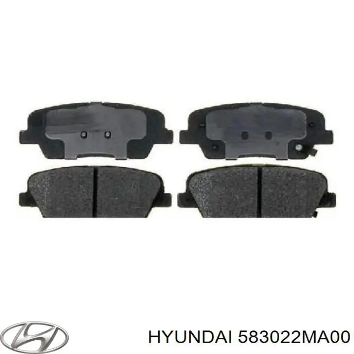583022MA00 Hyundai/Kia задние тормозные колодки