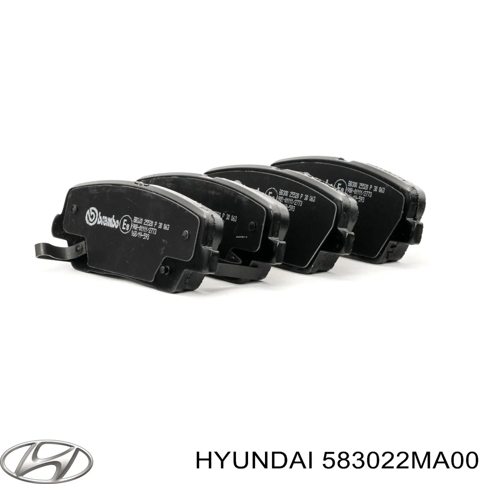 Купить 583022MA00 Hyundai/Kia Колодки тормозные задние, дисковые