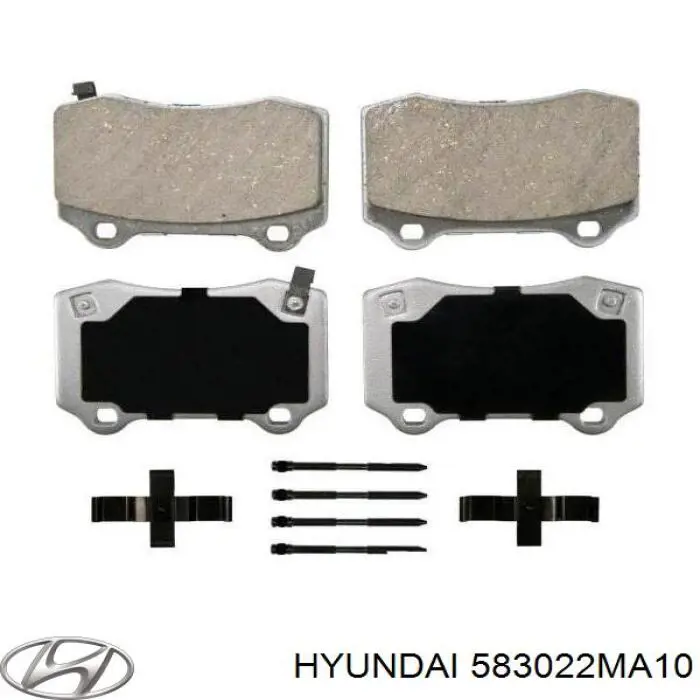 Купить 583022MA10 Hyundai/Kia Колодки тормозные задние, дисковые