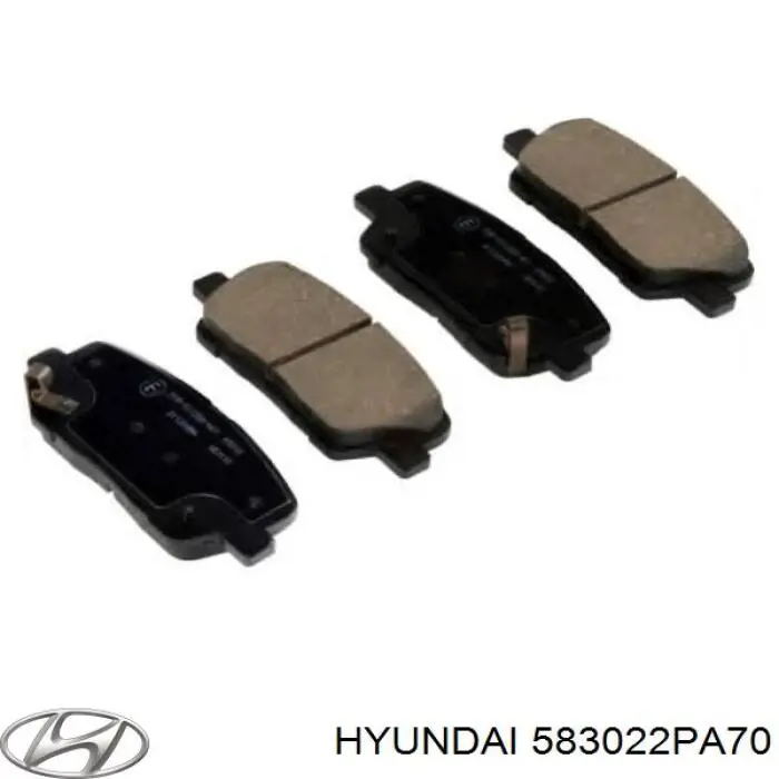 Колодки гальмові задні, дискові 583022PA70 Hyundai/Kia
