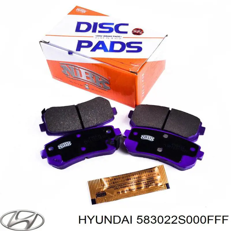 583022S000FFF Hyundai/Kia колодки тормозные задние дисковые