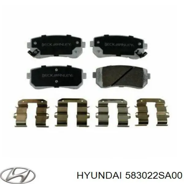 Задние тормозные колодки 583022SA00 Hyundai/Kia