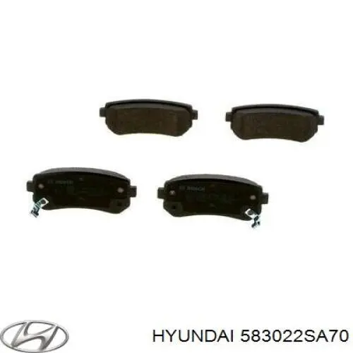 Задние тормозные колодки 583022SA70 Hyundai/Kia