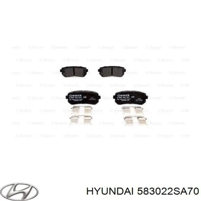 583022SA70 Hyundai/Kia Колодки тормозные дисковые комплект