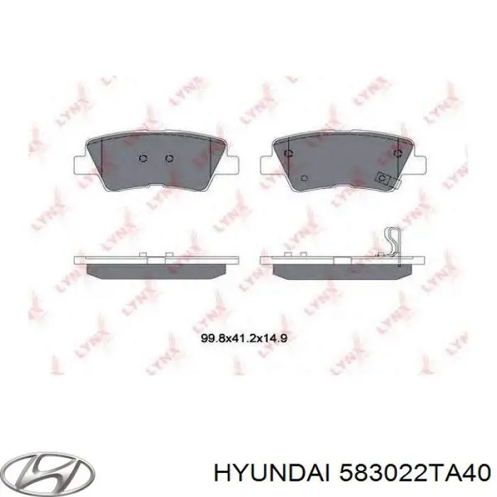 Колодки дисковые  Hyundai/Kia 583022TA40 цена, от 21.59 USD