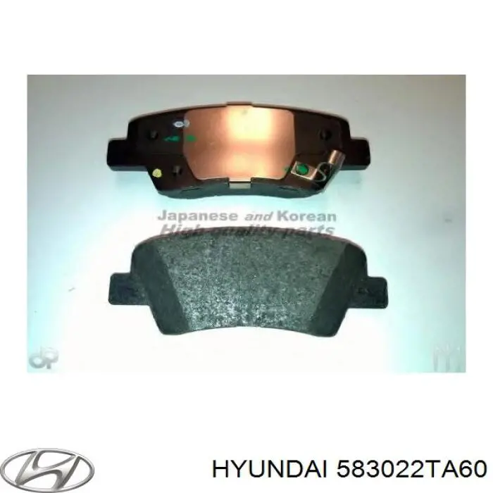 583022TA60 Hyundai/Kia колодки тормозные задние дисковые