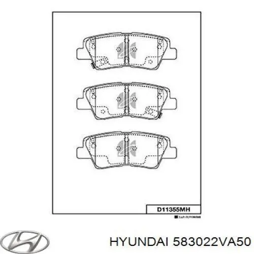 Колодки дисковые  Hyundai/Kia 583022VA50 цена, от 25.19 USD