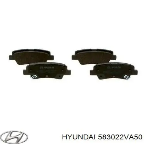 Купить 583022VA50 Hyundai/Kia Колодки тормозные задние, дисковые