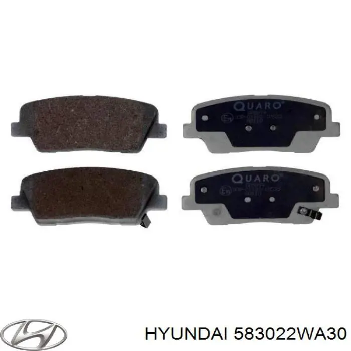 583022WA30 Hyundai/Kia колодки тормозные задние дисковые