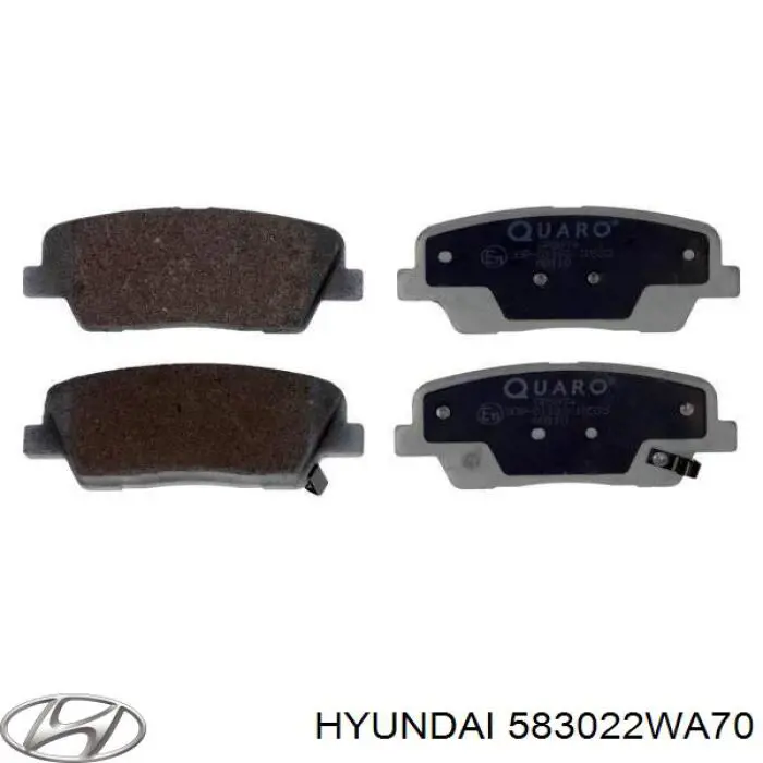 583022WA70 Hyundai/Kia Колодки тормозные дисковые комплект