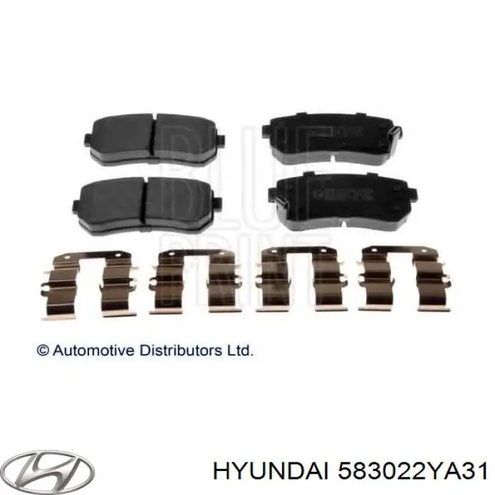 583022YA31 Hyundai/Kia колодки тормозные задние дисковые