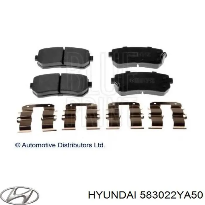 Колодки гальмові задні, дискові 583022YA50 Hyundai/Kia